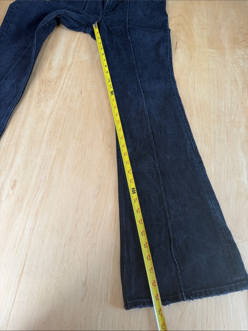 Abercrombie & Fitch Black Flare Jeans - Picture 5 of 7